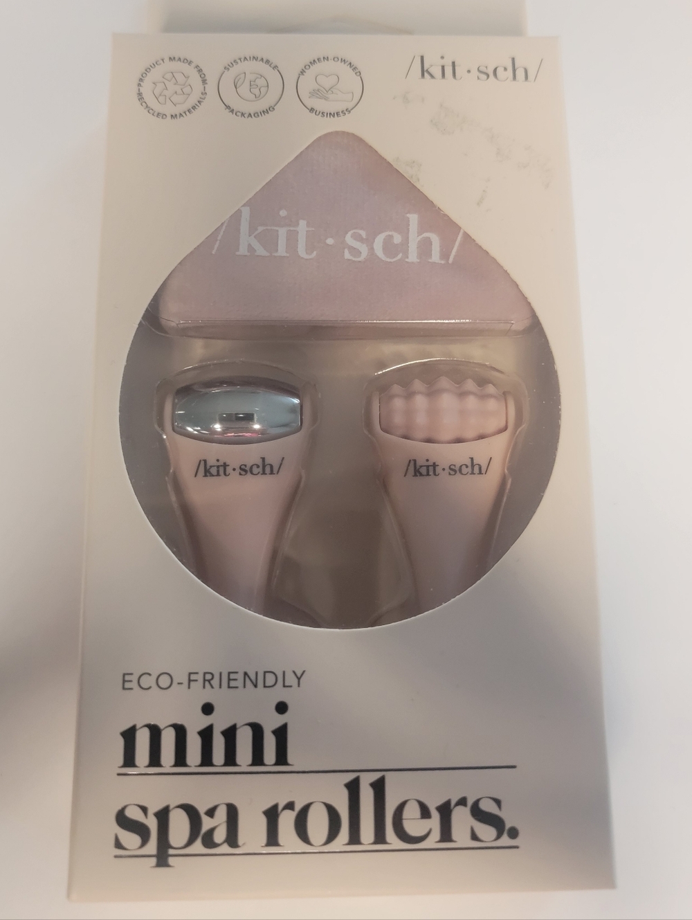 Kitsch Mini Spa Rollers - Pale Pink